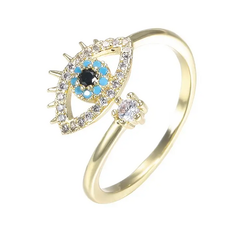 Evil Eye Ring — alternate angle