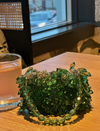 Green Bead Bag — styled view