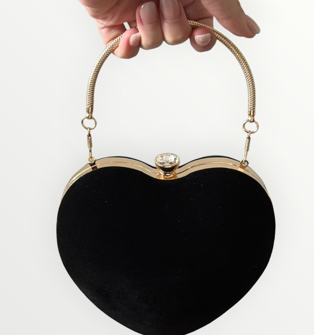 Black Heart Purse