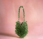 Green Bead Bag — close-up