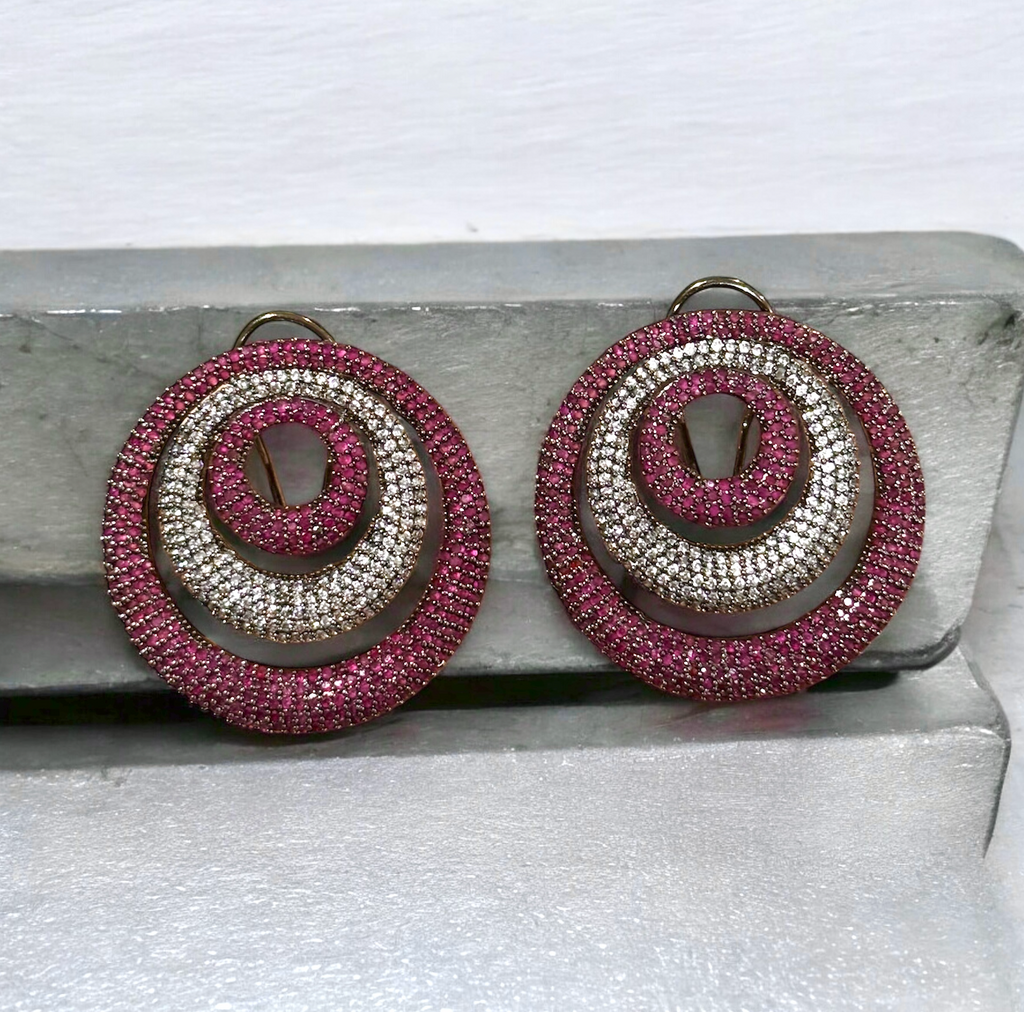 Pink Earrings — detail view