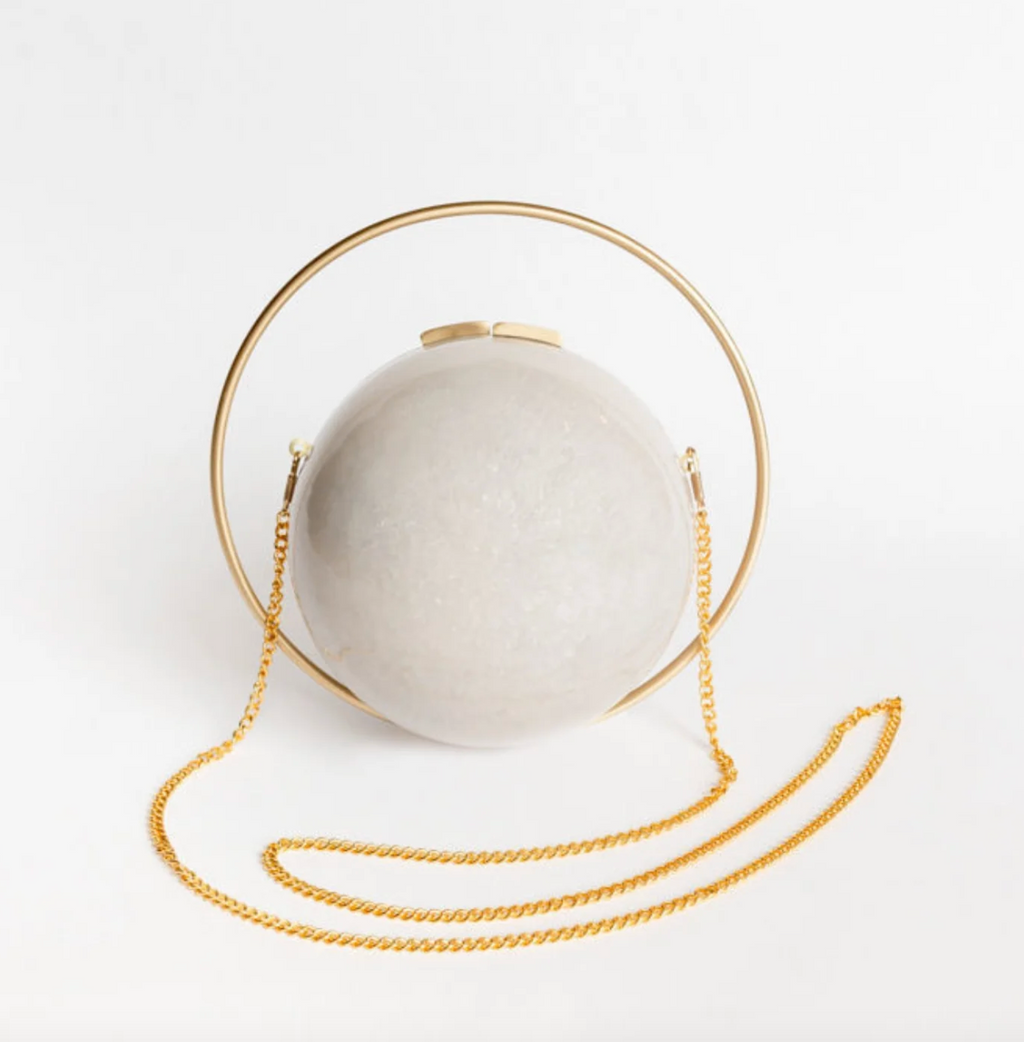 Sphere Evening Clutch — detail view