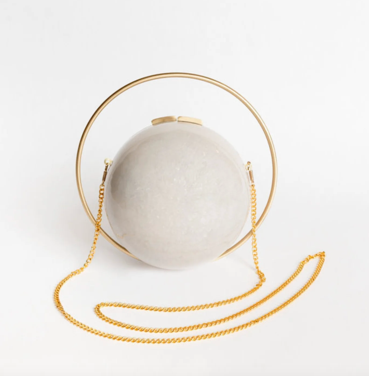 Sphere Evening Clutch — detail view