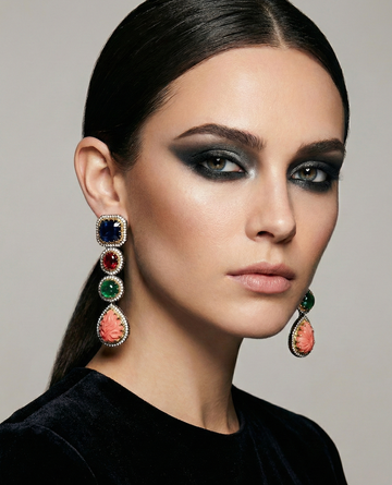 Multicolor Stone Earrings