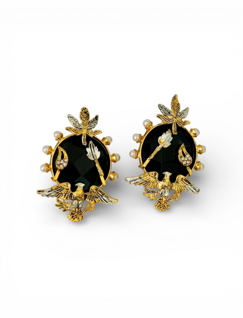 Black Earrings — alternate angle