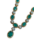 Vintage Emerald Statement Set — detail view