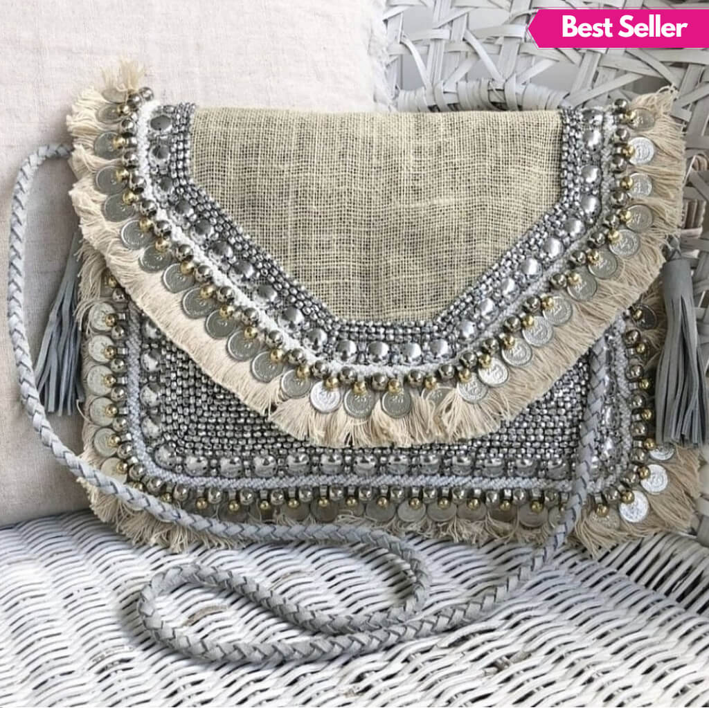 Tote Bag - Retro Patchwork Crochet Bag | LOVESTITCH