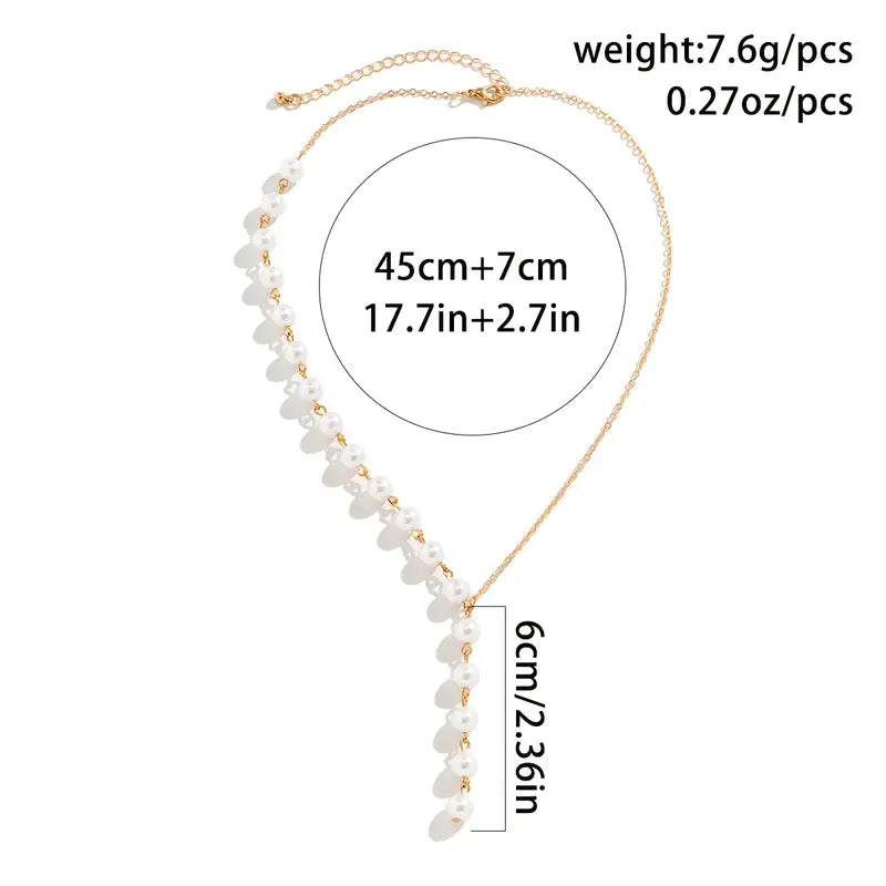 Half Pearl Necklace — detail view