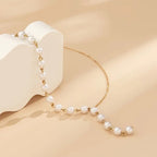 Half Pearl Necklace — styled view